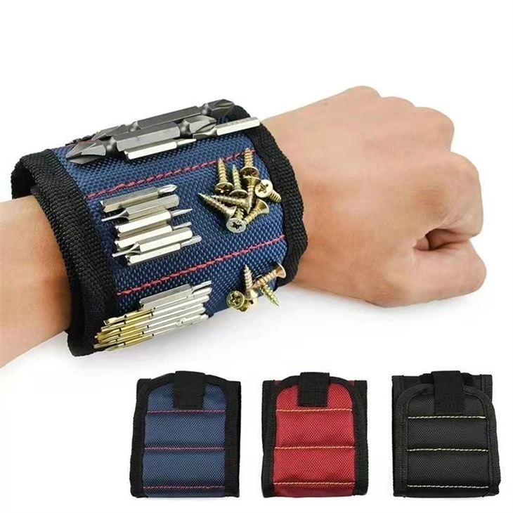 magnetic wristband for holding screws